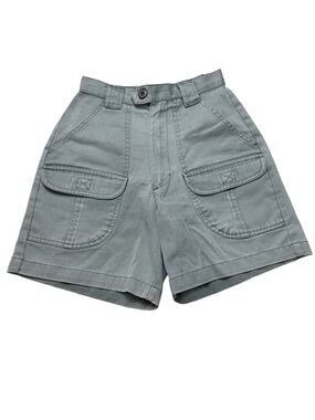 VTG 90s High-Waist Utility Shorts in Sage Green